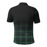 MacAulay Hunting Ancient Tartan Crest Polo Shirt - Thistle Black Style